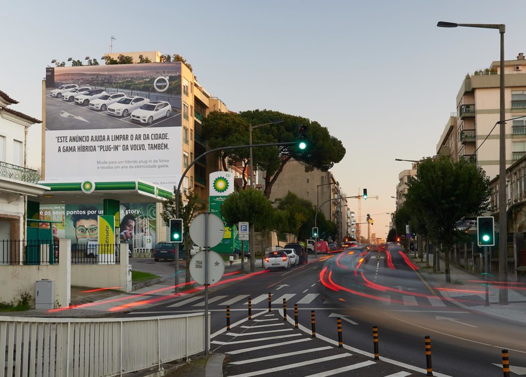 Volvo tela purificadora Clearspot Portugal 1