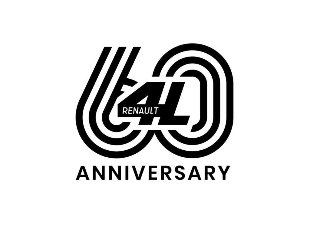 LOGO 60 YEARS RENAULT 4L