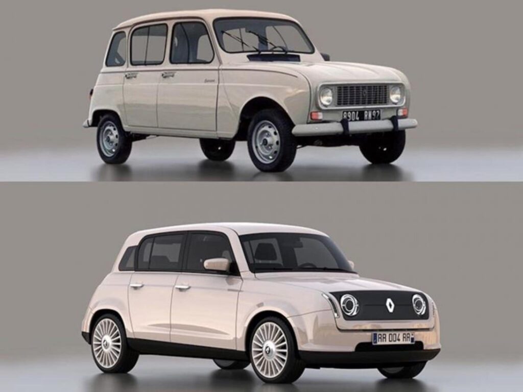 Renault 4 old vs new
