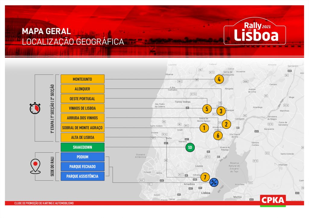 CPAK Rally de Lisboa 2021 Mapa