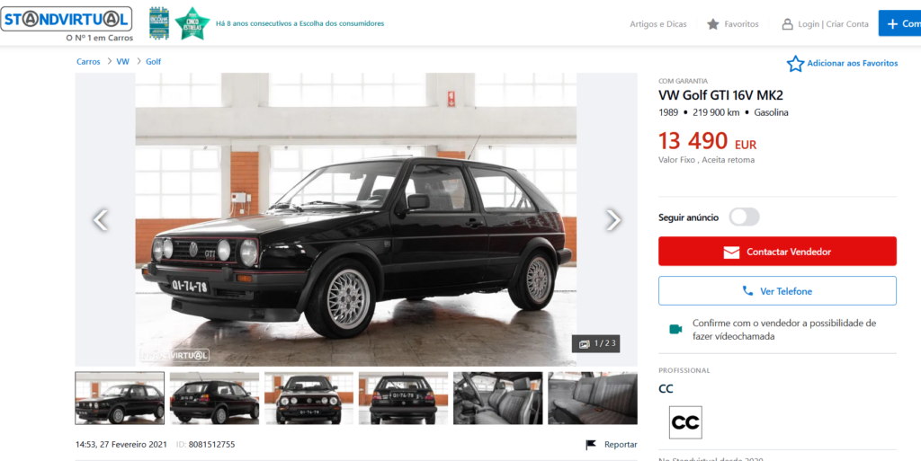 Vw Golf GTI Mk2 16v anuncio