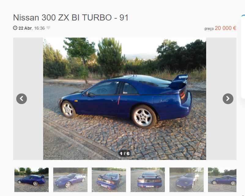 Nissan 300ZX anúncio