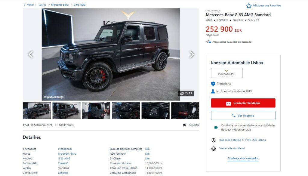 Mercedes AMG G63 Usado