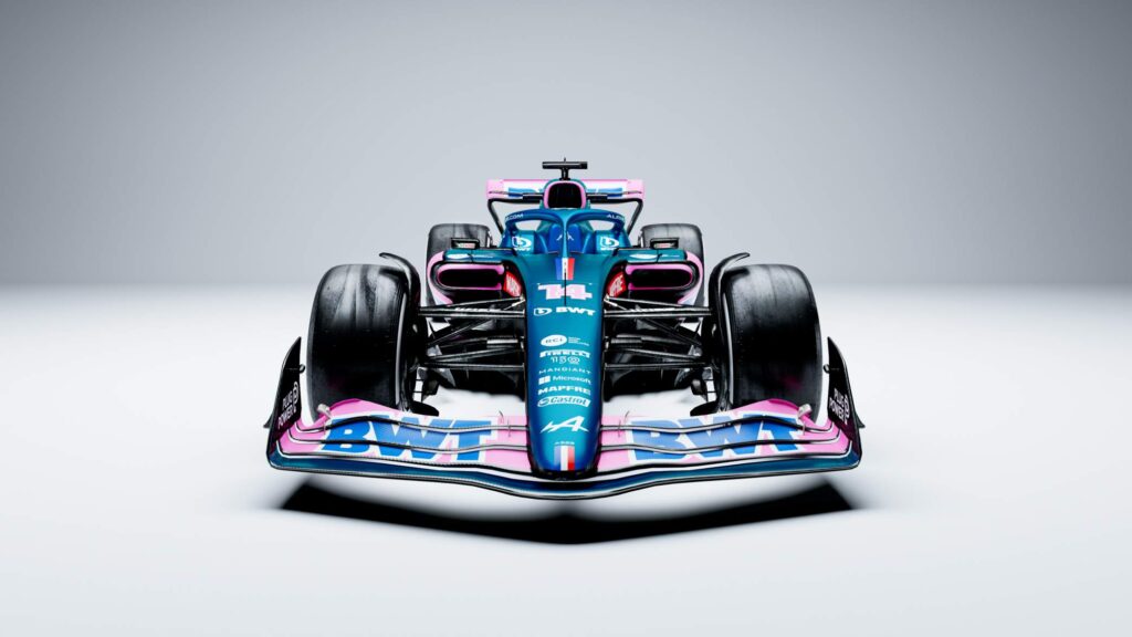 BWT Alpine F1 Team Launch A522g Blue single seater