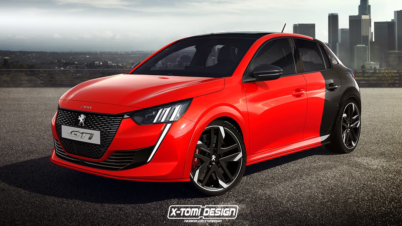 peugeot 208 gti rendering