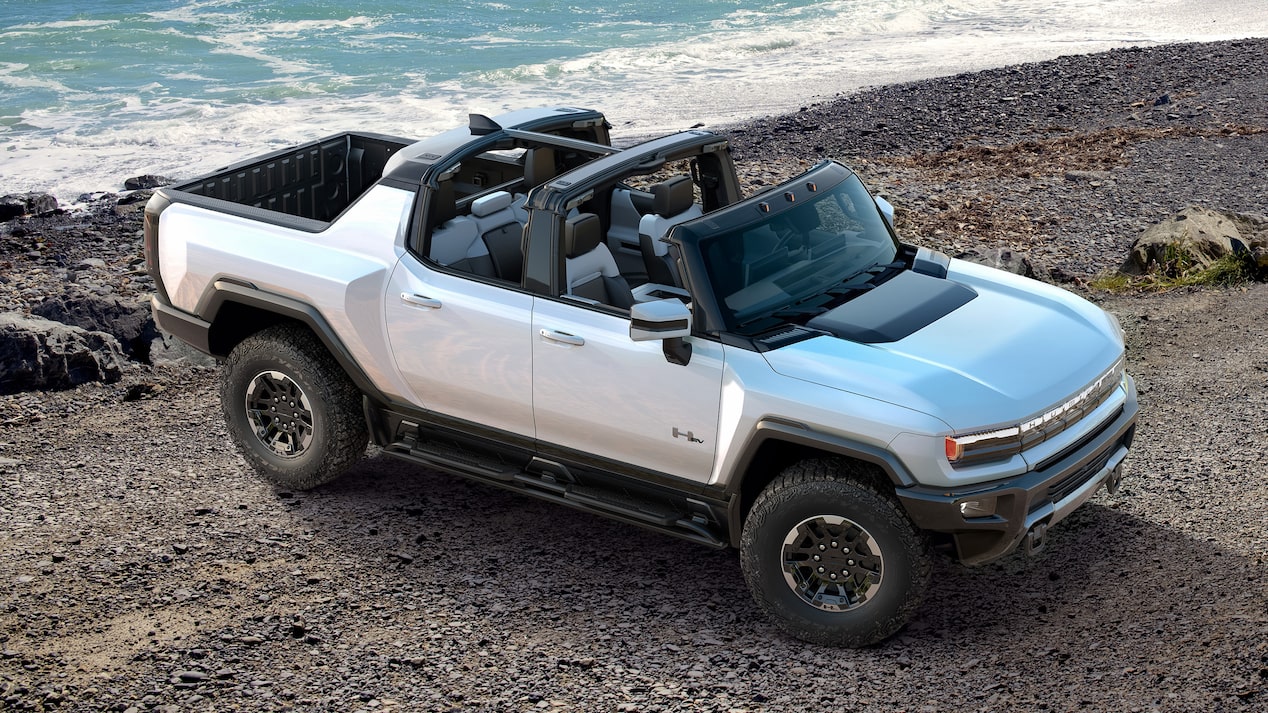 GMC hummer ev pick up reveal infinityroof