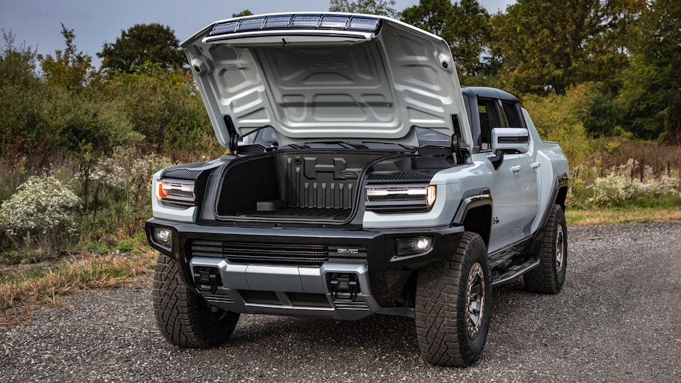 GMC hummer ev reveal ext gal frunk