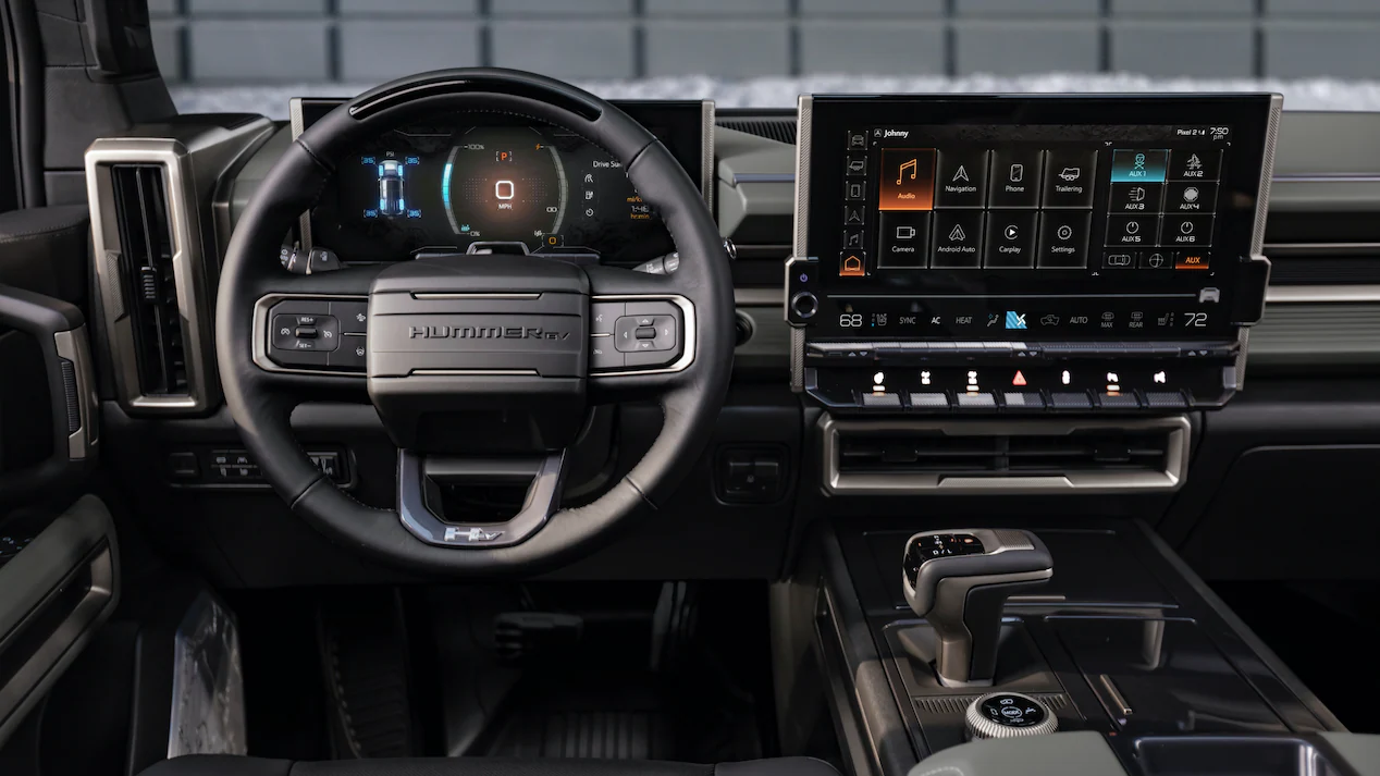 hummer ev suv reveal interior