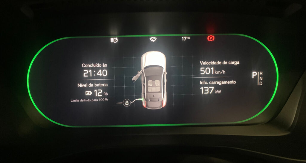 Carregamento Volvo C40 Recharge