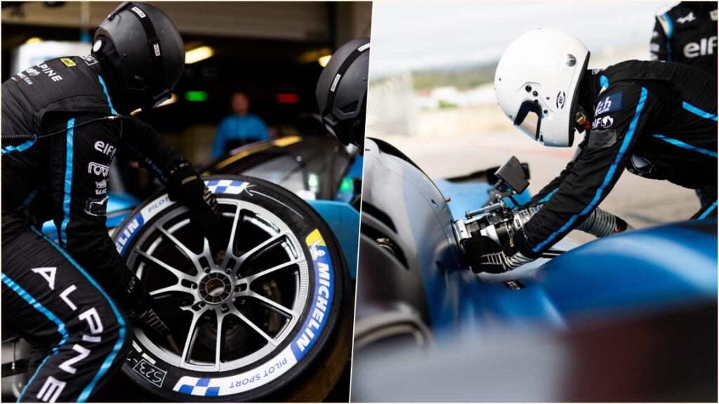 Alpine A424 testes WEC em Portimao TyresFuel