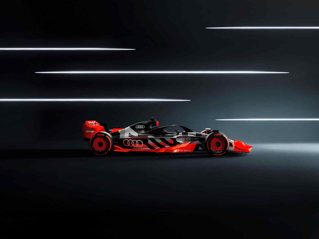 Showcar with Audi F1 launch livery