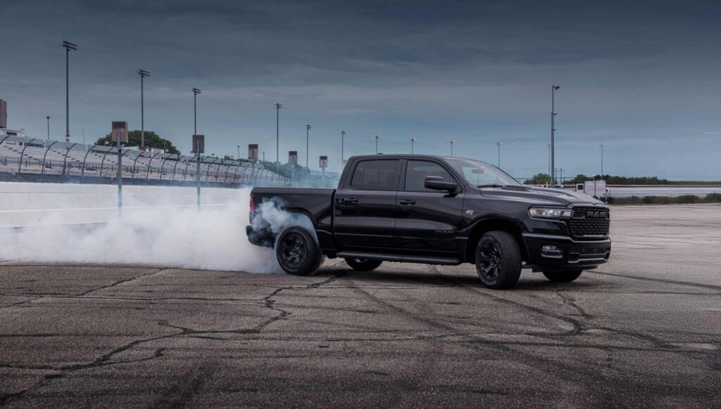 2026 Ram 1500 Black Express with HEMI® V 8 burnout