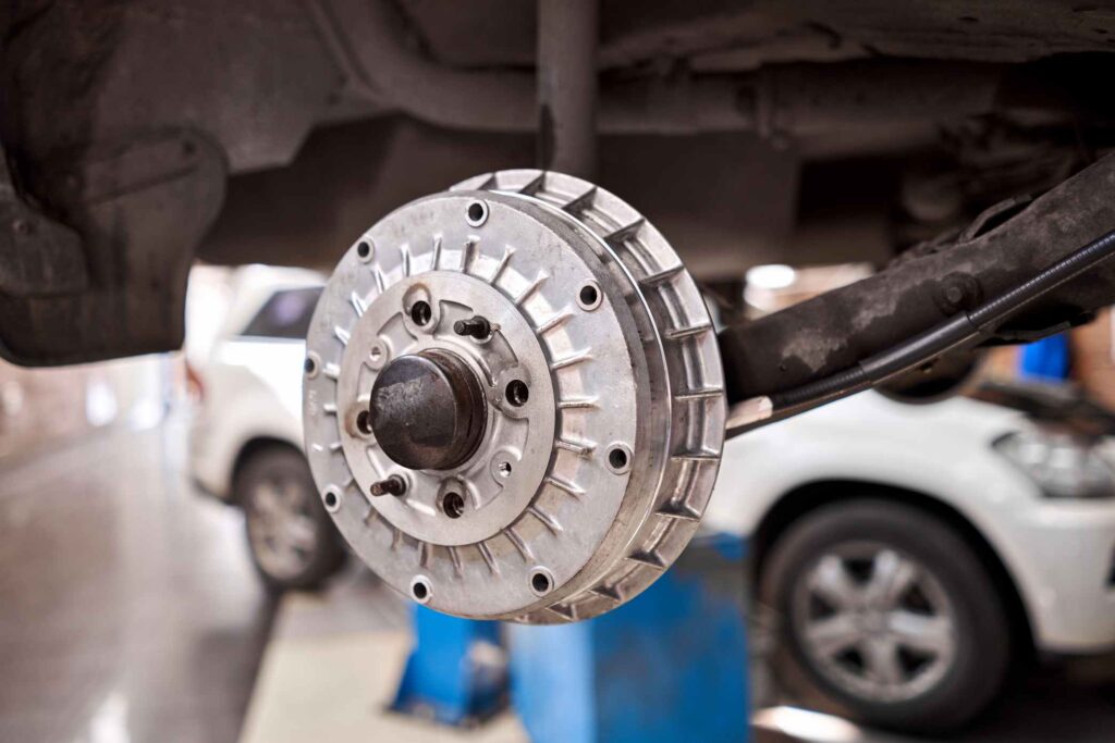 Rusty,Drum,Brakes,,Rear,On,Car.,Change,The,Old,To