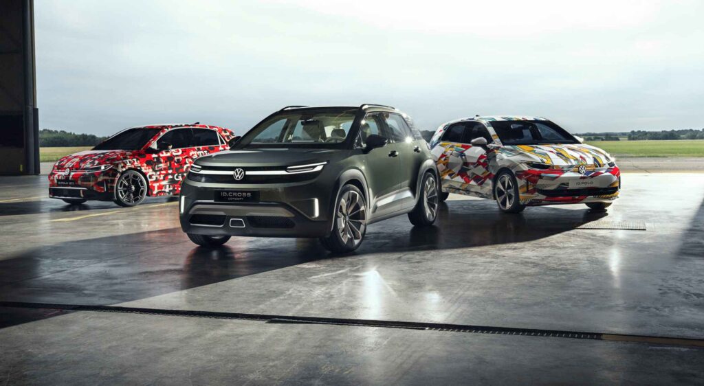 ID. Polo GTI, ID. CROSS Concept and ID. Polo